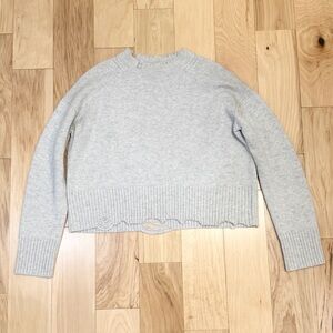 LIKE NEW Helmut Lang Women’s Distressed Open-Back Wool & Cashmere Sweatshirt
